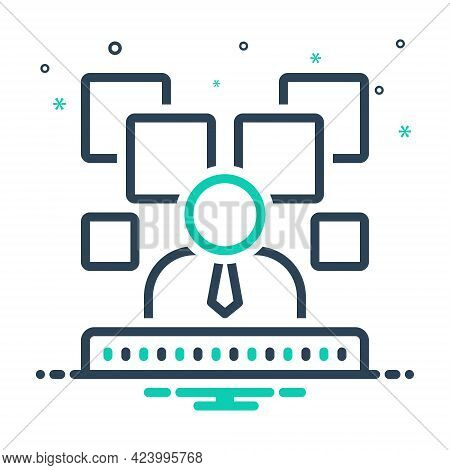 Mix Icon For Expositor Descriptor Narrator People