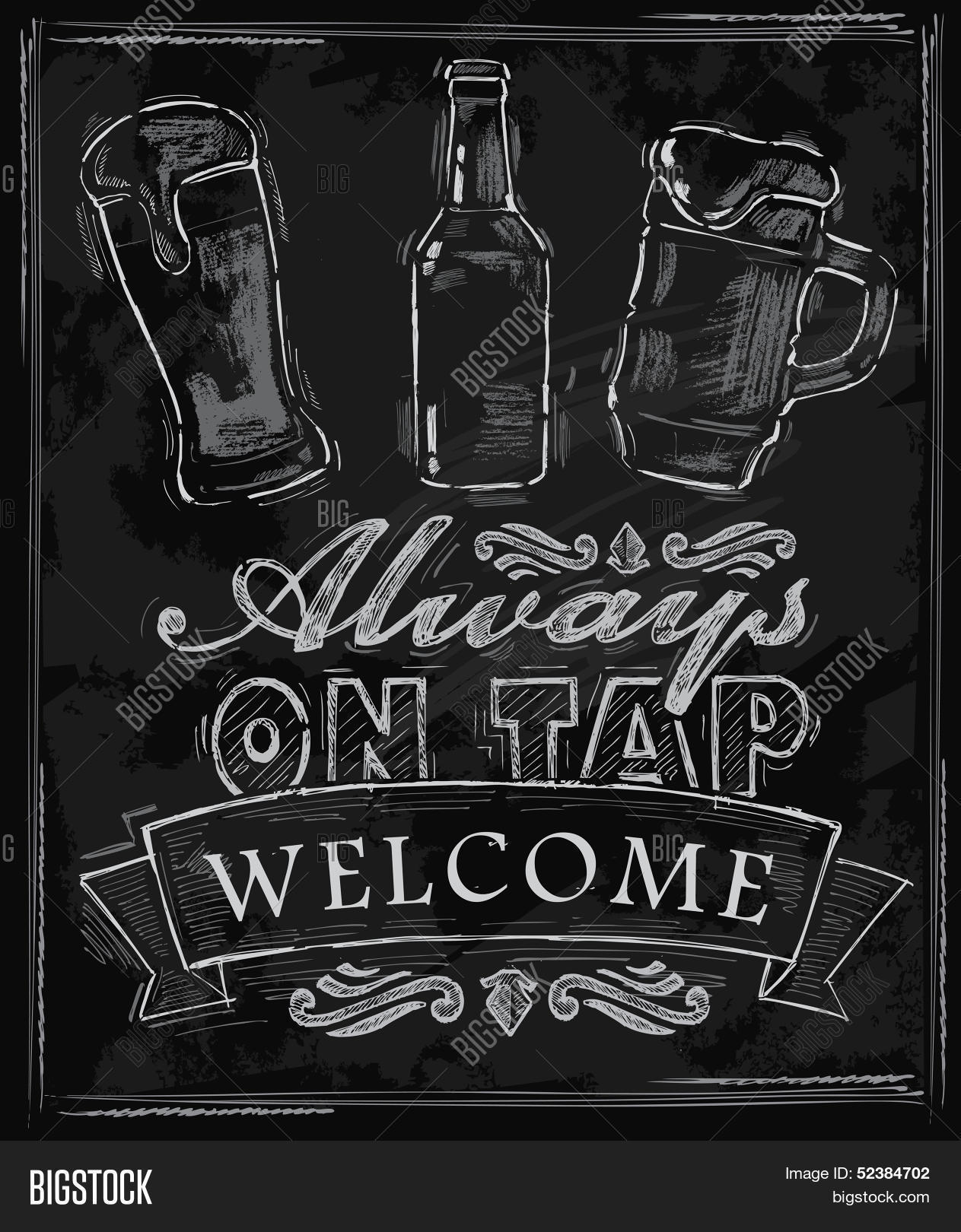 Chalk Beer Vector & Photo (Free Trial) Bigstock