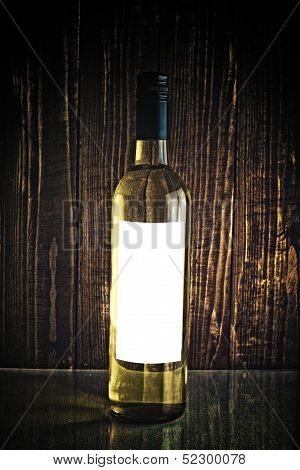 White Wine In Bottle