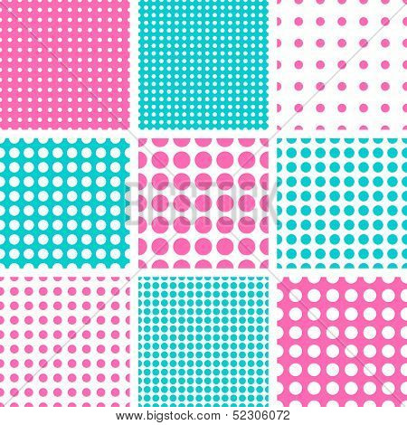 Vector-Polka dot seamless pattern