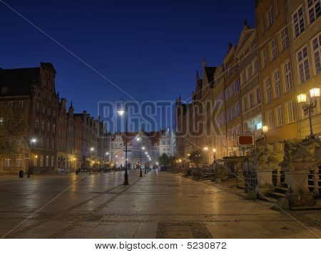 Long marktplein In Gdansk, Polen