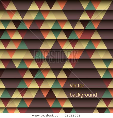 Geometric Background Of Colored Triangles. Rethor Color.