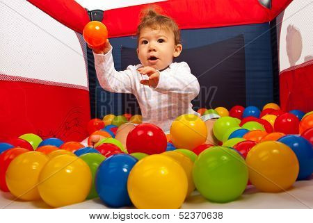 Baby Boy Throw The Ball