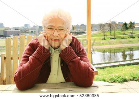 Smiling senior woman