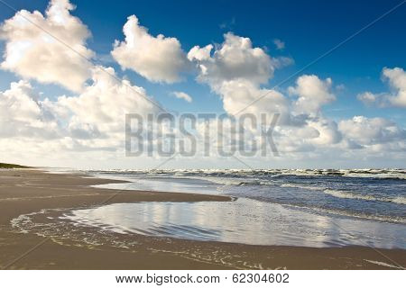 Sand Beach On Baltic Sea