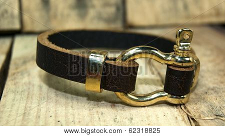 leather men bracelet