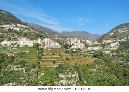 Landschap van Cosstiera Amalfitana