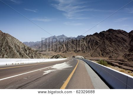 A road in Fujairah, UAE.