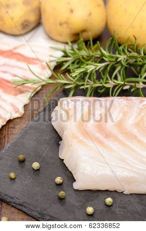 Raw Cod In Vertical Format