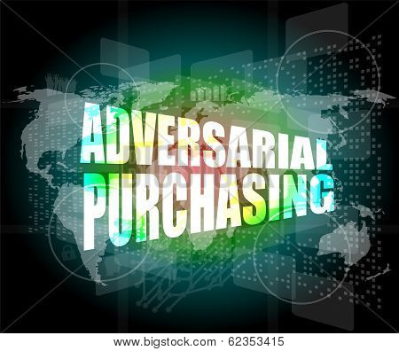 Backgrounds Touch Screen With Adversarial Purchasing Words