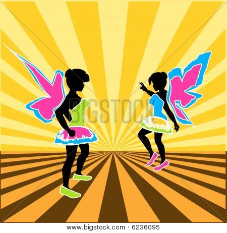 Neon Fairy Hintergrund