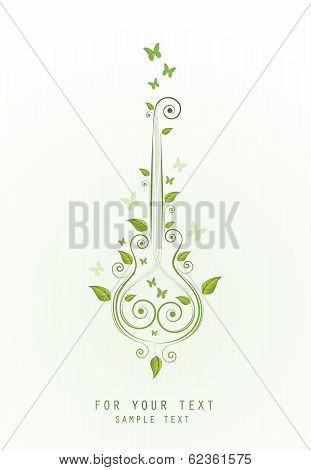 floral guitar