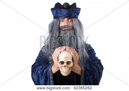 Wizard isolated on the wise background