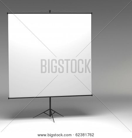 3D Blank Whiteboard