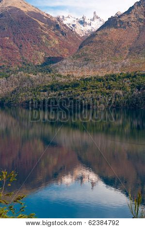 Autumn Colors In Lake Gutierrez, Near Bariloche, Patagonia, Argentina