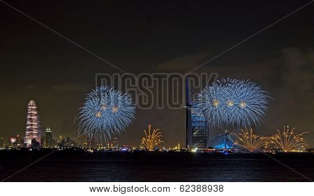 New year fireworks in Dubai