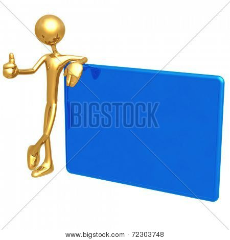 Thumbs Up Blank Sign