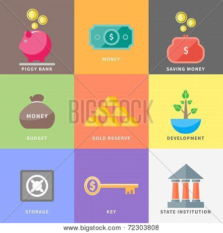 Dollar, Money Tree, Purse, Coin Box Pig, Bank