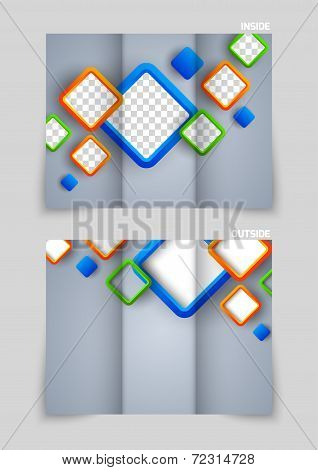 Tri-fold brochure template design