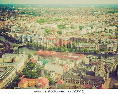Retro Look Berlin Aerial View