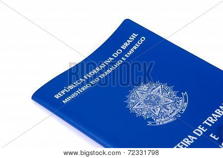 Brazilian Work Document And Social Security Document (carteira De Trabalho)