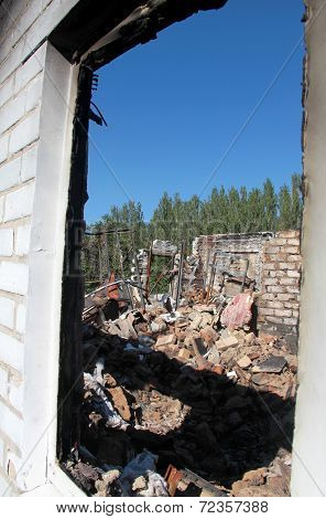 Destroyed House