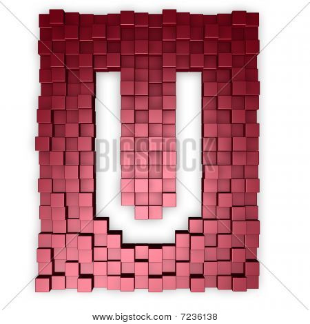 Cubes rend la lettre U