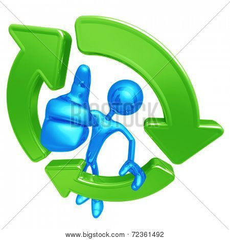 Recycling Giant Thumbs Up