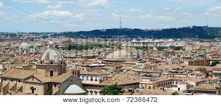 Rome Aerial View From Vittorio Emanuele Monument