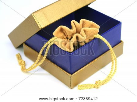 Jewelry Bag In Gold Box