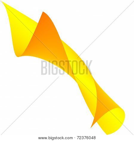 Abstract Yellow Roll
