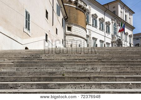 Rome, The Quirinal Palace, The Official Residence Of The Presidents Of The Italian Republic
