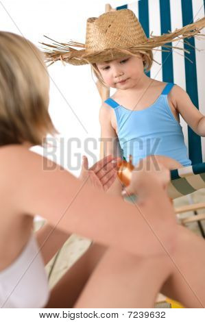 บี - แม่กับเด็กโลชั่นกันแดด