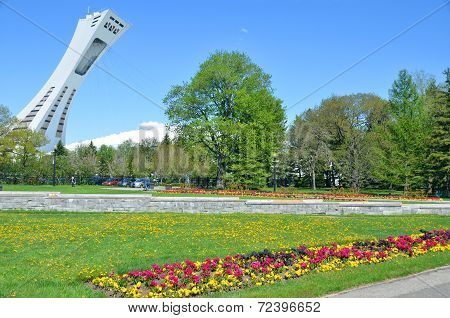 The Montreal Stadium and tower