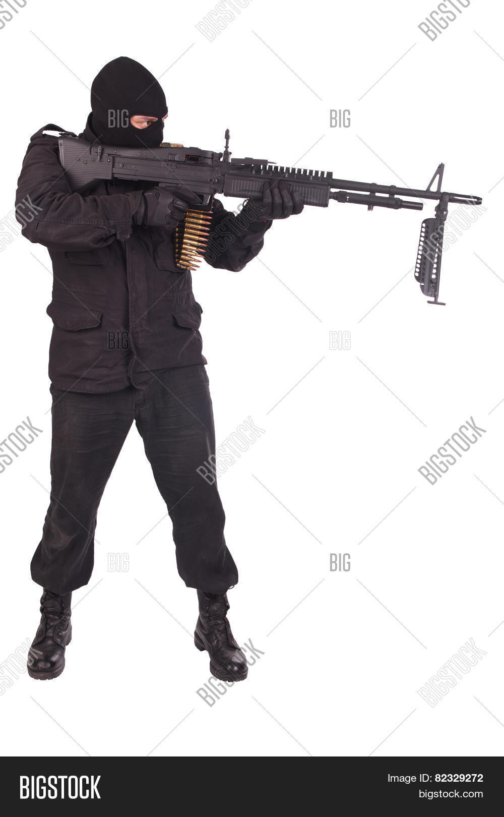 Man - machine gun Man - machine gun