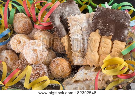 crostoli and damselfish carnival