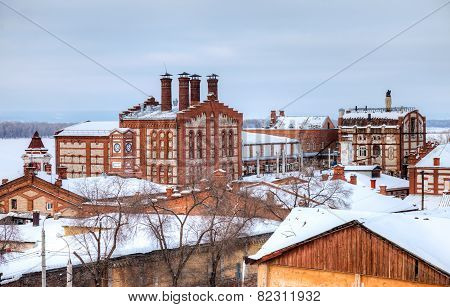 View On Zhiguli Brewery In Samara, Russia. Was Founded In 1881