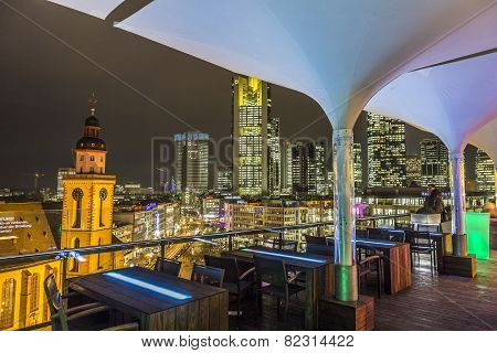 View To Skyline Of Frankfurt With Hauptwache