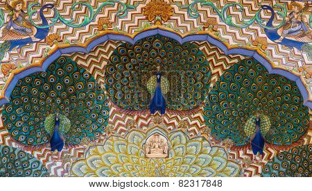 City Palace peacocks