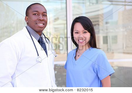 Forskellige medicinske Team på hospitalet
