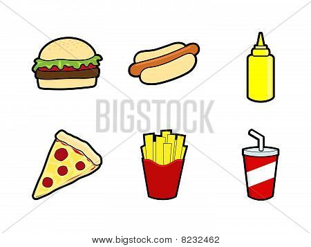 Iconos de comida rápida