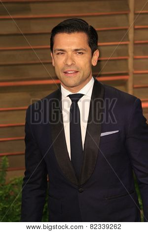 WEST HOLLYWOOD - MAR 2:: Mark Consuelas at the 2014 Vanity Fair Oscar Party on March 2, 2014 in West Hollywood, California