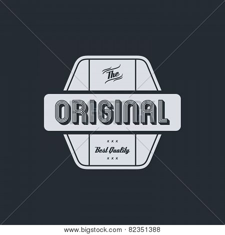 original badge label