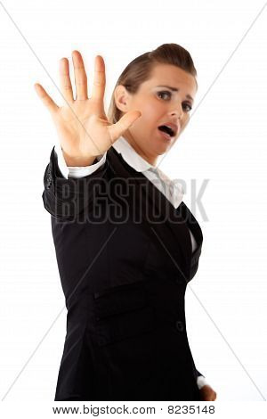 donna d'affari paura