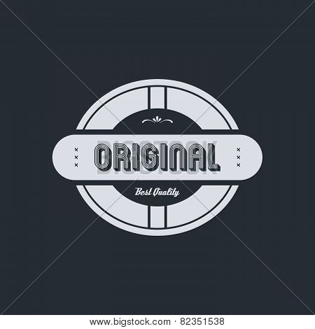original badge label