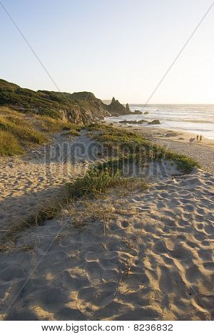 Rena Majore - plaża, Sardynia, Włochy