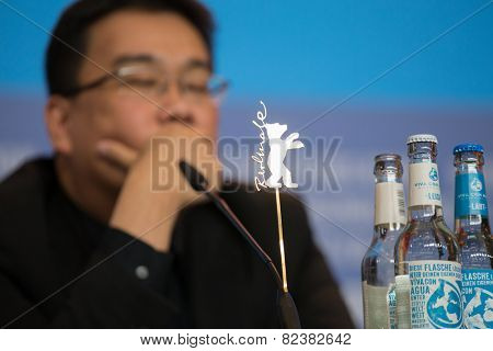 BERLIN- FEBRUARY, 05: Bong Joon-ho. Press Conference at Hyatt Hotel, February, 05, 2015 in Berlin, Germany
