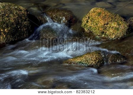 Flowing water