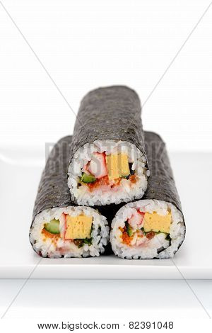 Seafood Rolled Sushi