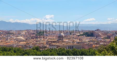 Rome Panorma Day In The Summer